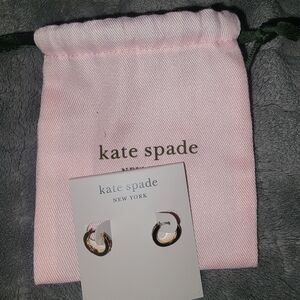 Kate Spade Gold Rainbow Hoop Earrings